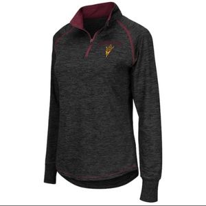 Colosseum Grey Arizona State Sun Devils 1/4 Zip